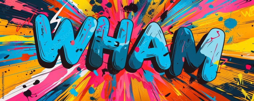 Poster abstract pop art background with 