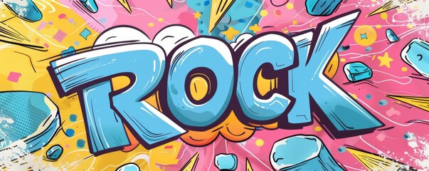 Obraz premium Playful pop art background with 