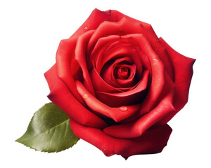 PNG Rose red realistic flower.