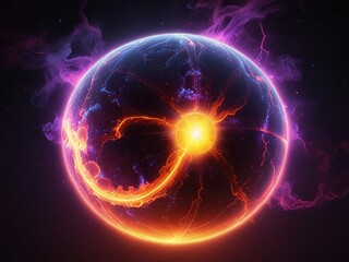 Obraz premium sun and earth