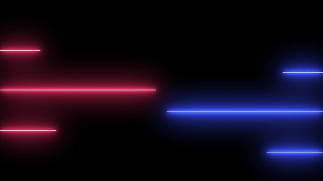 Electric Neon Blue and red lines [4K] 