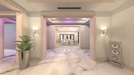 ダイニングルーム　3DCGレンダリング