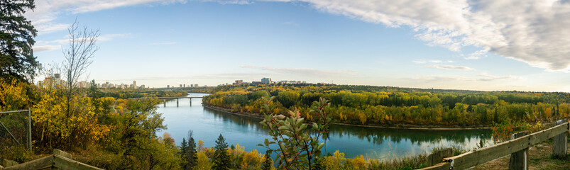 Panoramic River Valley Fall 3