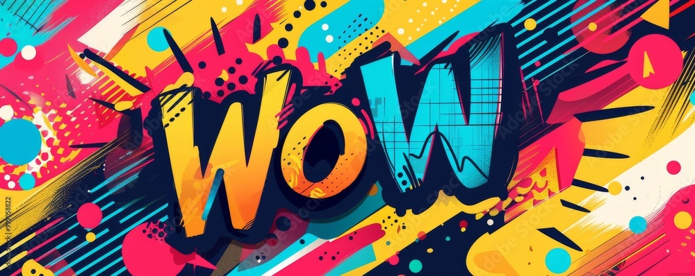 Aufkleber abstract pop art background with 