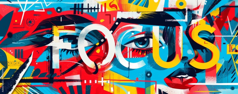 Poster abstract pop art background with 