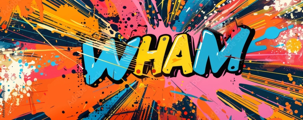 Aufkleber abstract pop art background with 