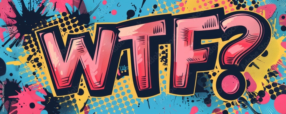 Poster exciting pop art background with 