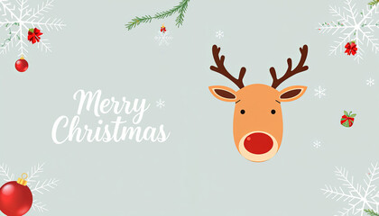 Fototapeta premium Merry Christmas Cover and Backcover greeting card. Modern beautiful Xmas design with typography, Christmas tree branches, balls, snowflake pattern. Minimal art banner, poster, cover templates 