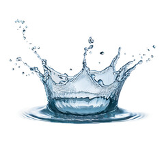 Water drop splash crown