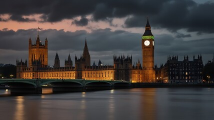 big ben at night