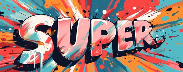 Naklejka premium Eye-catching pop art background featuring 