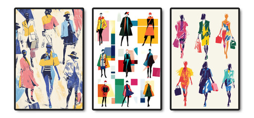 Abstract Fashion Illustrations - Modern Art Style