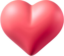 red heart isolated on white