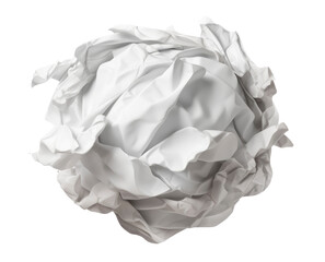 Bola de papel arrugado.