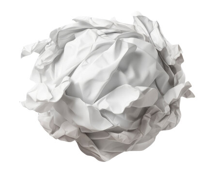 Bola de papel arrugado.