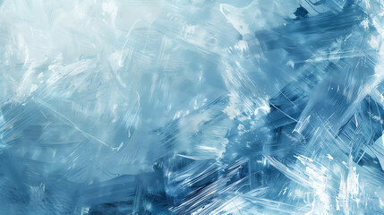 Obraz premium Abstract background of blue and white paint strokes.
