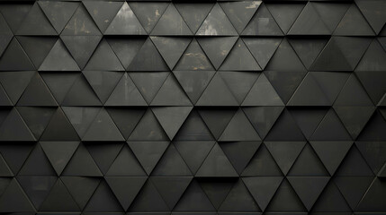 Abstract black triangle pattern background.