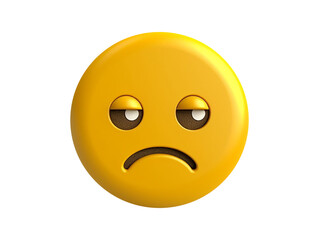 Fototapeta premium sad emoticon with a smile