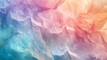 Fototapeta premium Abstract colorful background of crumpled tissue paper.