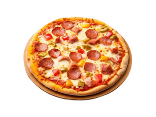 pizza isolated on transparent background
