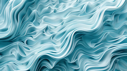 Obraz premium Abstract blue wavy background with smooth lines.