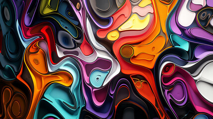 Obraz premium Abstract colorful liquid art background.