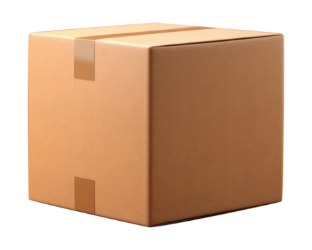 PNG Hand holding a large brown box cardboard carton delivering.