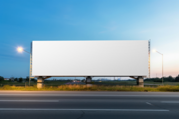 PNG billboard sign  mockup, transparent design
