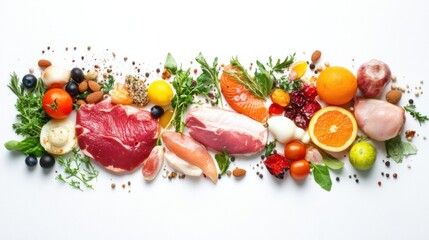 Low calories keto meals - Concept of healthy food and diet