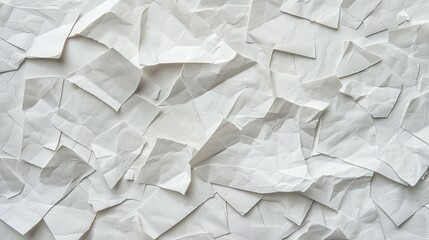 Obraz premium A Close-Up View of Crumpled White Paper