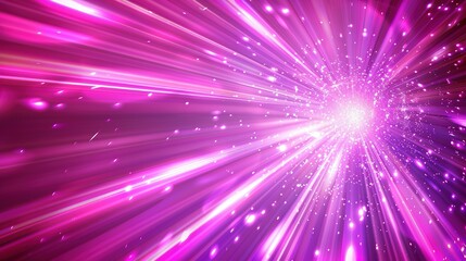 Fototapeta premium Abstract Pink and White Light Streaks and Glowing Particles