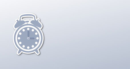 blue alarm clock background