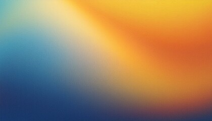Abstract color gradient background grainy orange blue yellow white noise texture backdrop