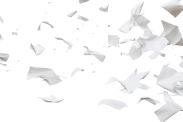 PNG Pieces of papers backgrounds flying white.