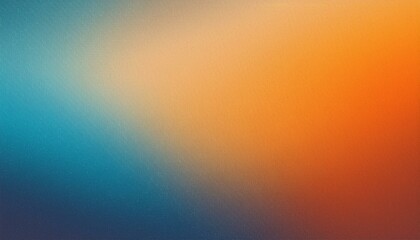 Abstract color gradient background grainy orange blue yellow white noise texture backdrop