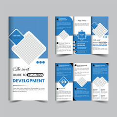 Corporate Trifold brochure design template