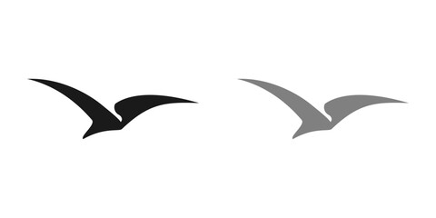 bird icon logo design, editable icon, silhouette, illustration, graphic