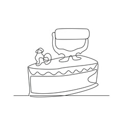 One continuous line drawing of Antiques illustration. Antiques iron design in simple continuous linear style vector concept. Antiques themes design for educational presentation purpose and asset.