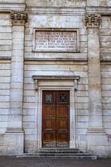 Church of Notre-Dame-de-Liesse (Eglise Notre-Dame-de-Liesse d'Annecy) was founded and constructed in XIV century by the counts of Geneva, Amedee III and Count Robert. Annecy, France.