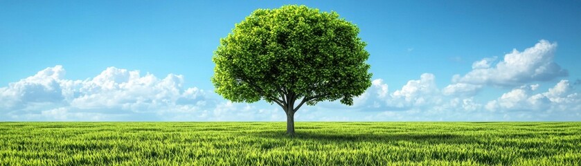 Taking Care of Our Planet: Diverse Ecosystems in Tree-Filled Landscape, Environmental Conservation Concept with Copy Space