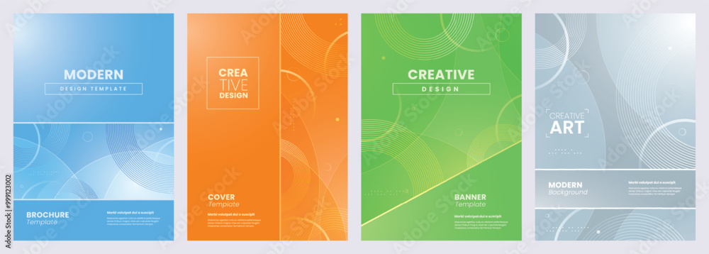 Poster abstract background template with geometric shapes. cover layout for business presentation. cover fo