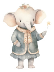 PNG 2 Elephants cute character rat white background togetherness.
