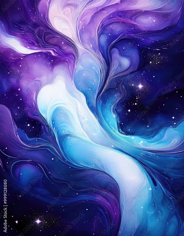 Canvas Prints abstract cosmic swirls