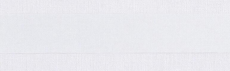 Fototapeta premium Canvas paper texture background, seamless pattern of blank white cotton linen fabric for design and print.