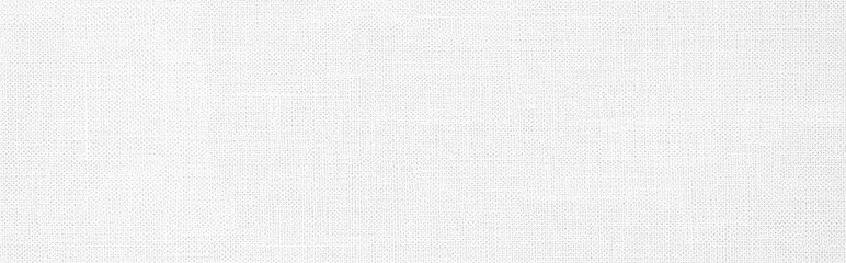 Fototapeta premium Canvas paper texture background, seamless pattern of blank white cotton linen fabric for design and print.