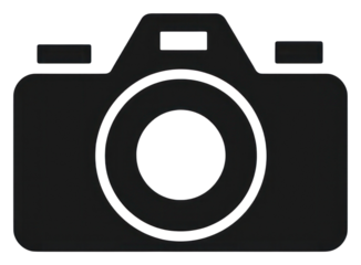 PNG Camera shape black white background.
