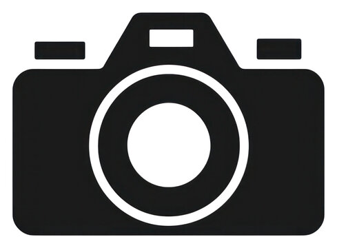 PNG Camera shape black white background.