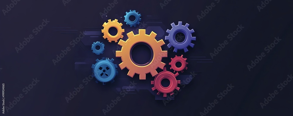 Aufkleber an icon for a website category titled Automation  IT Solutions