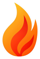 PNG A flame icon fire white background glowing.