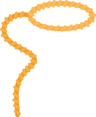 This lasso is making a perfect loop in the air